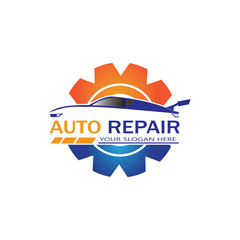 Auto Repairing Logo Vector. Automotive and Transportation Logo template