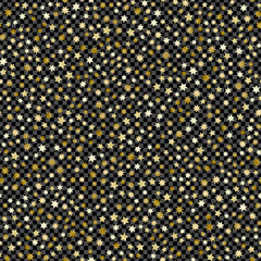 Multicoloured simple flat style light star flares seamless texture. Vector illustration