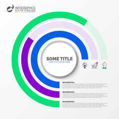 Fototapeta premium Infographic design template. Creative concept with 3 steps