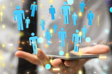 Concept of teamwork and partnership