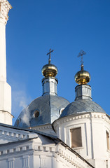 Fototapeta na wymiar Church of the Ascension in Okhotino, Yaroslavl region.