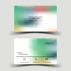 Modern business card template design. With inspiration from the abstract.