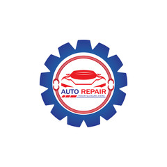 Auto Repairing Logo Vector. Automotive and Transportation Logo template