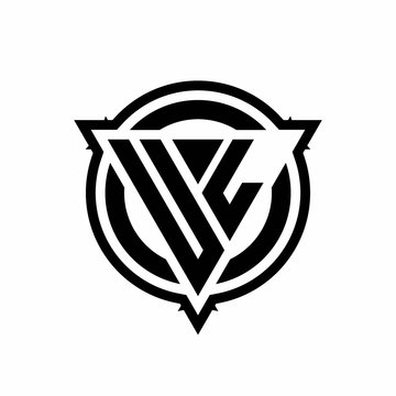 recommend clip art: UL logo with triangle shape and circle with outline rounded design template