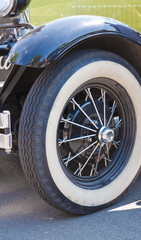 Detail of vintage car