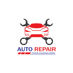 Auto Repairing Logo Vector. Automotive and Transportation Logo template