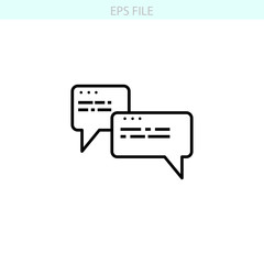 Chat icon. EPS vector file