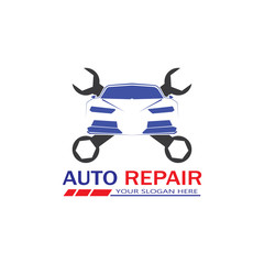 Auto Repairing Logo Vector. Automotive and Transportation Logo template
