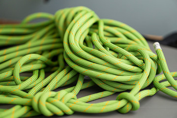piled climbing rope