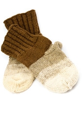 Knitted wool socks