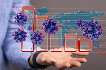 The coronavirus impacts the global economy..