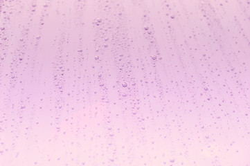 Close up of water drops on background. Abstarct  texture with bubbles on window glass surface. Raindrop, Realistic pure water droplets condensed for creative banner design