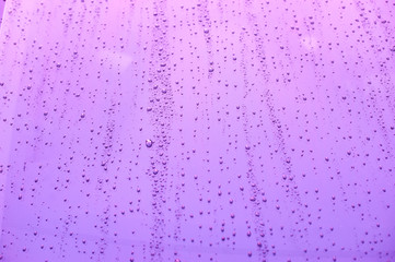  Close up of water drops on background. Abstarct  texture with bubbles on window glass surface. Raindrop, Realistic pure water droplets condensed for creative banner design