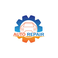 Obraz na płótnie Canvas Auto Repairing Logo Vector. Automotive and Transportation Logo template