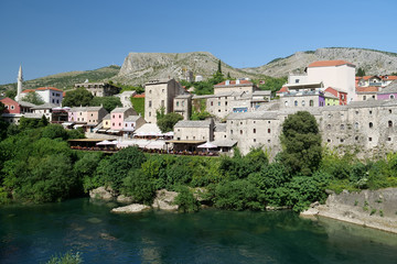 Fototapeta na wymiar Old town of Mostar, Bosnia and Herzegovina