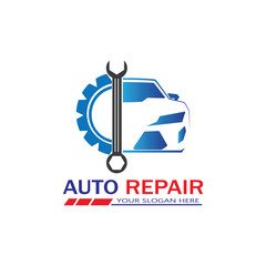 Auto Repairing Logo Vector. Automotive and Transportation Logo template