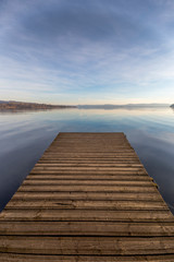 Obraz na płótnie Canvas view of lake Varese on a beautiful sunny day
