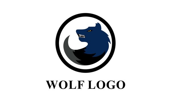 Wolf Logo Template vector icon illustration design