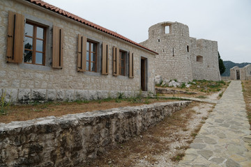 Fototapeta na wymiar Besac Fortress, Virpazar village, Montenegro