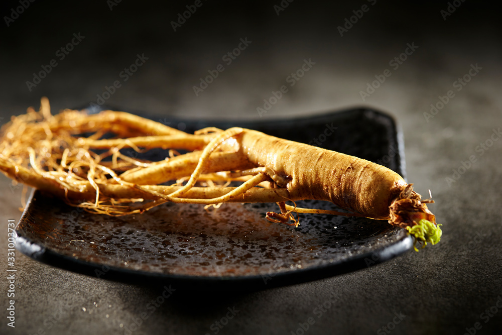 Canvas Prints korean ginseng root