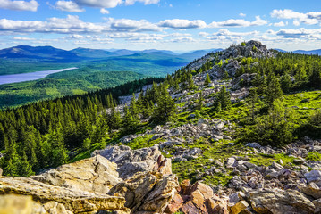 Fototapeta na wymiar Ural mountains ridge zyuratkul