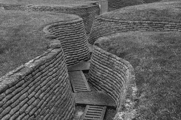  winding trenches from the second world war