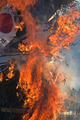 お祭り　左義長