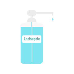 Antiseptic vector icon. Vector icon isolated on white background antiseptic .