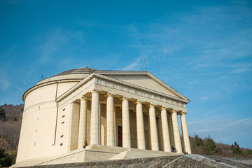 Fototapeta premium Anthony Canova temple in Possagno city in Treviso, italy, an example of italian neoclassic architecture