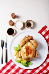 Cooked whole chicken