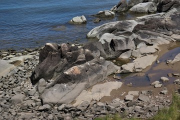 The beauty of the sea of ​​Montevideo in Uruguay.