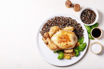 Cooked whole chicken