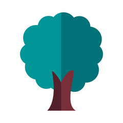 tree plant forest flat style icon