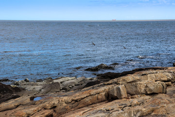 The beauty of the sea of ​​Montevideo in Uruguay.