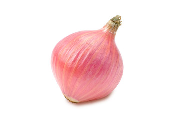 Fresh onion isolate on white background with clipping path