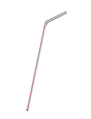 drinking straw realistic vector illustration