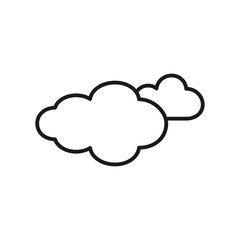 cloud icon in trendy flat style