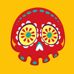 Day of the dead vector illustration set