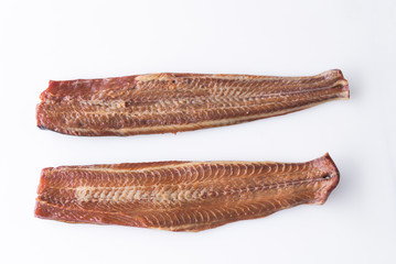 Fresh fish fillet on the table. Healthy food, styling, cooking concept.