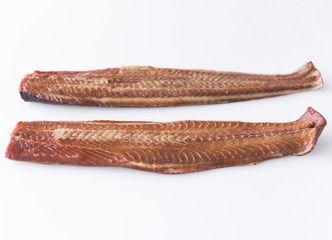 Fresh fish fillet on the table. Healthy food, styling, cooking concept.