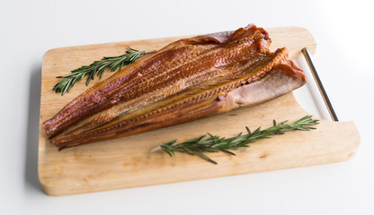 Fresh fish fillet, herbs and vegetables. Food background, ingredients on the table. Healthy food, styling, cooking concept.