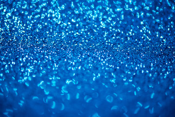 Glitter blur blue Background Merry Christmas Background.