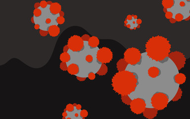 Covid-19 or Corona Virus outtbreak. Vector illustration
