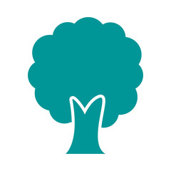 tree plant forest silhouette style icon