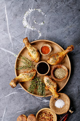Grilled chili chicken drumsticks