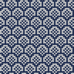 Knitted seamless Chinese pattern scales