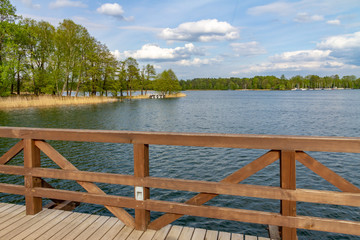 On the lake Galve near Castle. Trakai, Lithuania – 2019, May