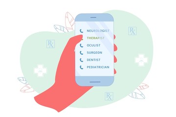 Convenient List Phone Numbers Different Doctors.