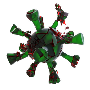 defeated exploding virus, killing infection