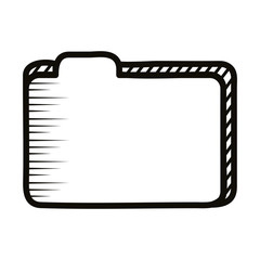 folder document doodle line style icon